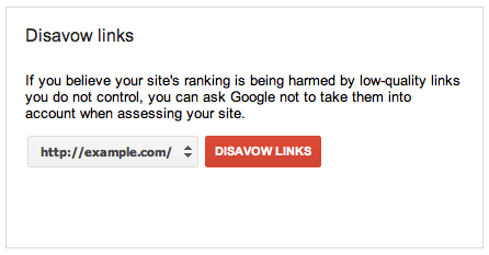 Disavow Links Tool