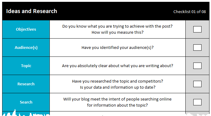 Ultimate blogging checklist cropped