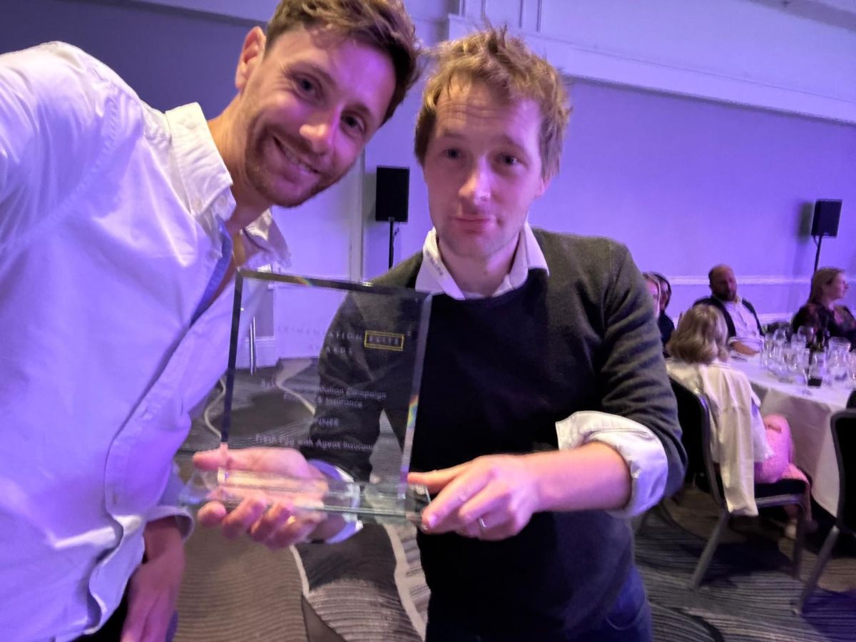 Tim and Stephen with the Experimentation Elite award