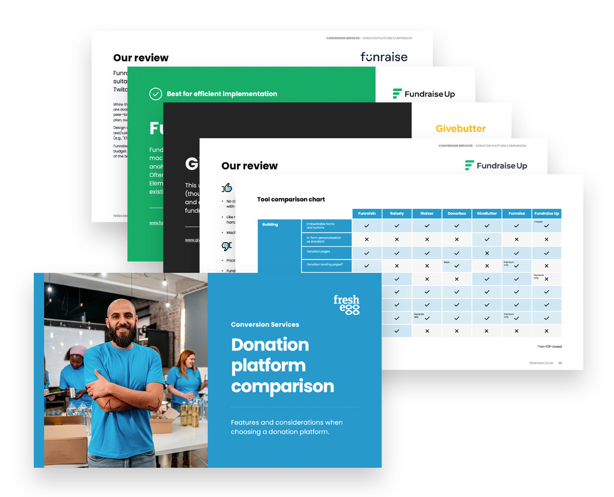 Donation platform comparison