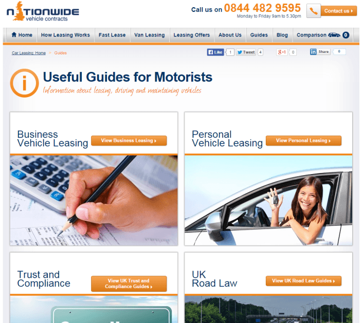 Nationwide Vehicle Contracts motoring guides