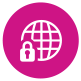 Pink monitor test networks icon
