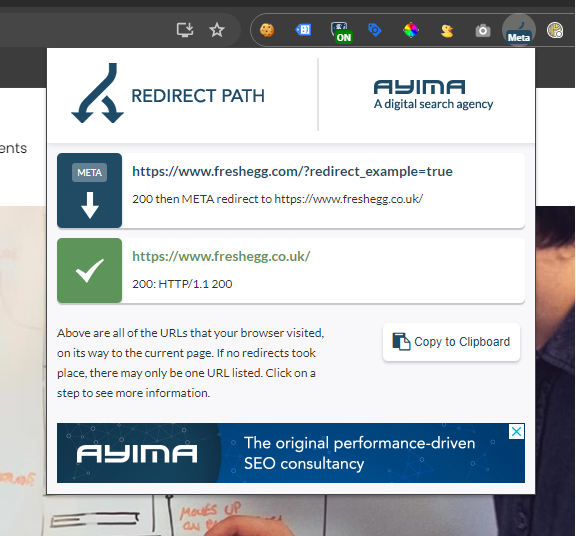 Redirect Path