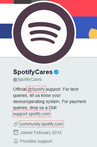 Spotify customer support