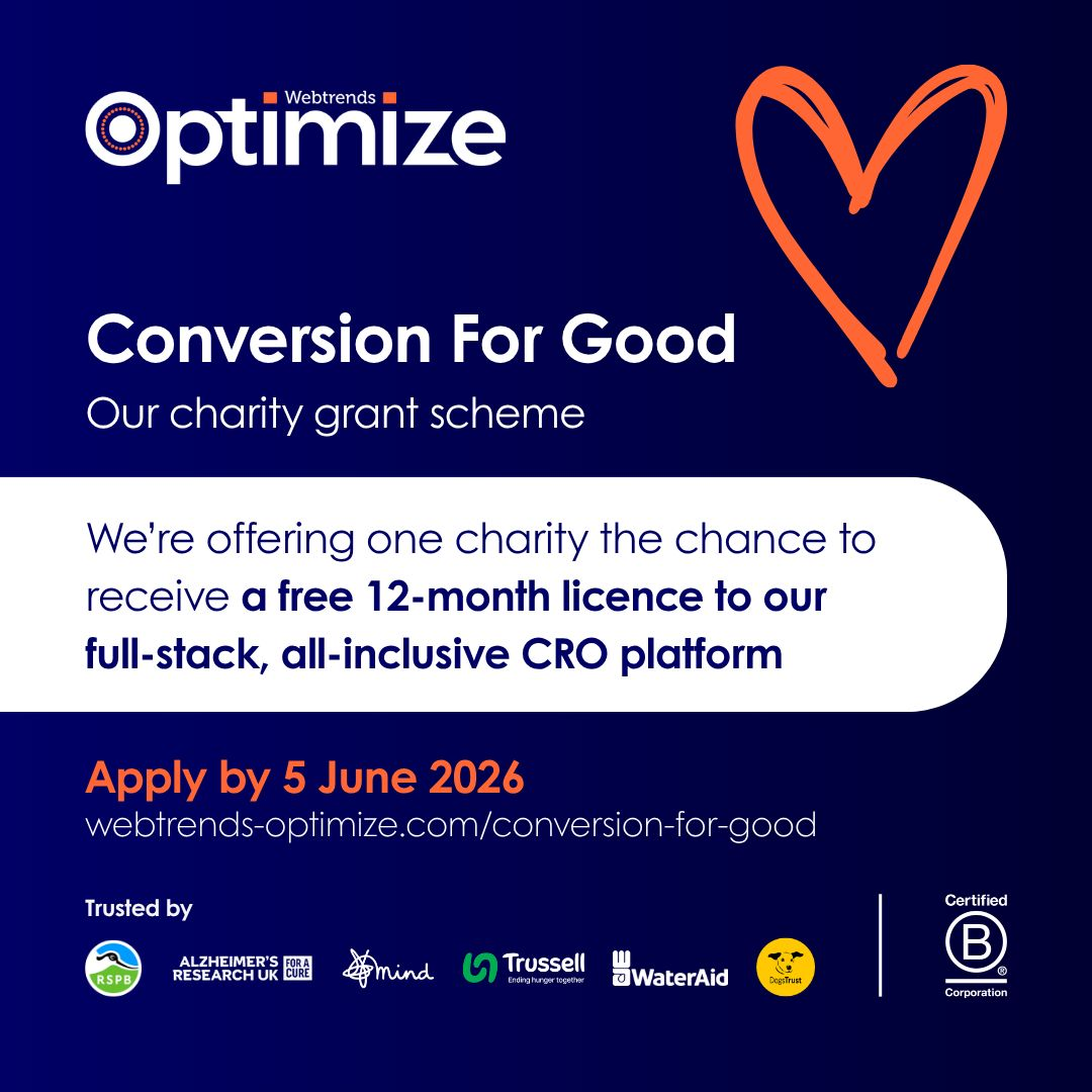 Webtrends Optimize - Conversion for Good