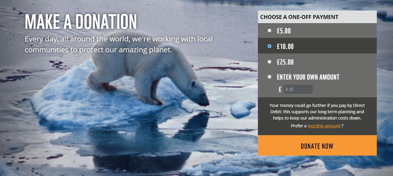 Image of WWF website